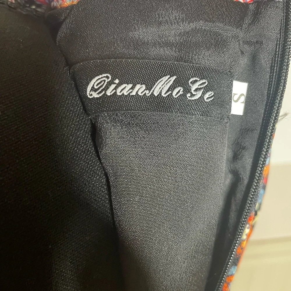 NWOT Vibrant Multicolor Sleeveless Mini Dress - Picture 13 of 15